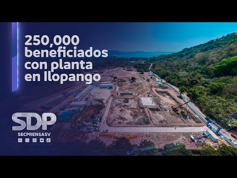 Avanzan en la construcción de la planta potabilizadora del lago de Ilopango