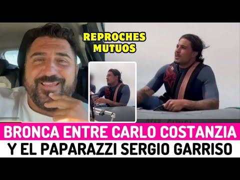 BRONCA entre CARLO COSTANZIA un PAPARAZZI el se DEFIENDE no soy la PERSONA que me PINTÁIS