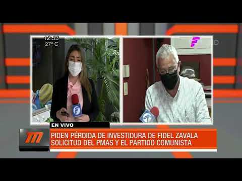 Piden pérdida de investidura de Fidel Zavala