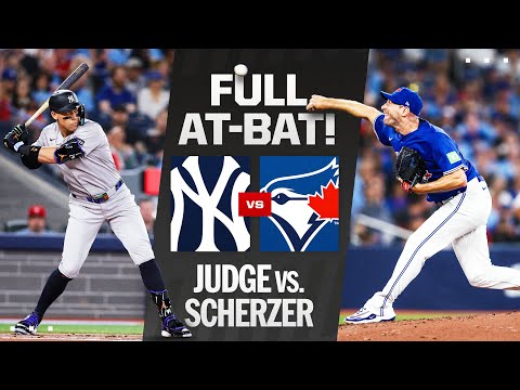 FULL AT-BAT: 10-PITCH BATTLE between Aaron Judge and Max Scherzer!