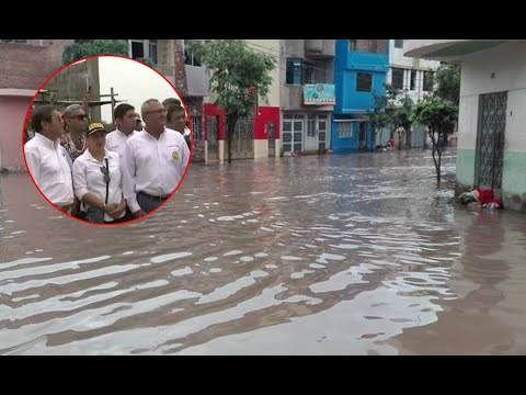 Ministro de Defensa recorre calles afectadas por las lluvias en Tumbes