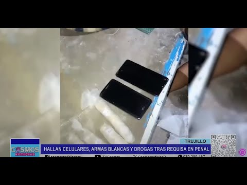 Trujillo: hallan celulares, armas blancas y drogas tras requisa en Penal