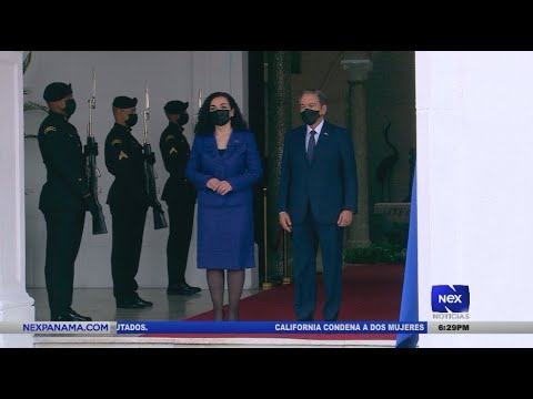 Presidenta de Kosovo fue recibida en el Palacio de Las Garzas