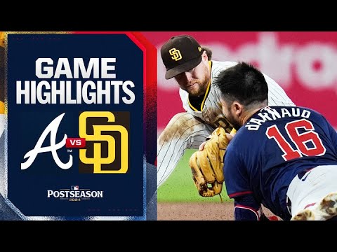 Braves vs. Padres NLWC Game 1 Highlights (10/1/24) | MLB Highlights