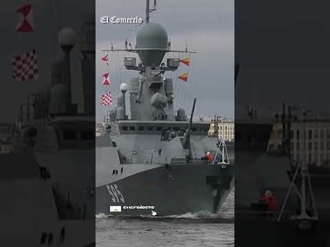 RUSIA muestra sus PODEROSOS BUQUES DE GUERRA por el 'Día de la Armada' | El Comercio