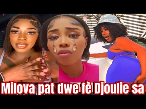 Djoulie rele Milova nan letata sanble vidéo bòbòt Djoulie ki te pran lari se te konplo Milovatande