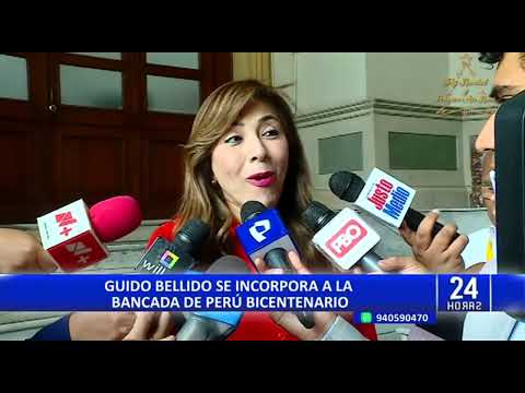 Incorporación de Bellido a bancada Perú Bicentenario sería con miras a elecciones adelantadas 2024