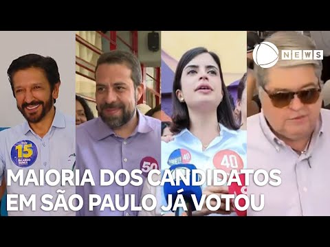 Maioria dos candidatos em São Paulo já votou