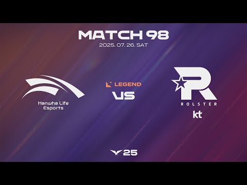 HLE vs KT | 매치 98 하이라이트 | 07.26 | 2025 LCK