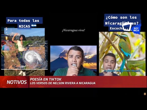 Jinotegano demuestra su amor a Nicaragua con poesía en TikTok