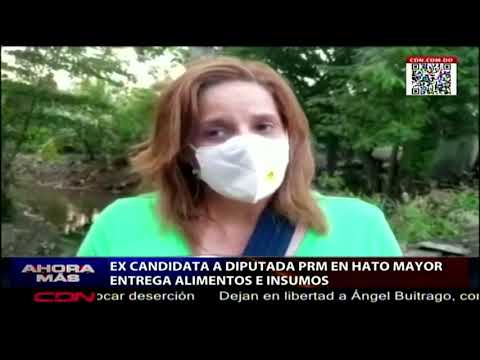 Ex candidata a diputada PRM en Hato Mayor entrega alimentos e insumos