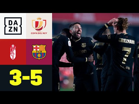 Granada vs Barcelona (3-5) | Resumen y goles | Highlights Copa del Rey