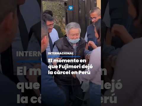 El momento en que Alberto Fujimori dejó la cárcel en Perú