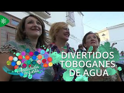 Andalucía de Fiesta | Las calles de Estepa se convierten en divertidos toboganes de agua