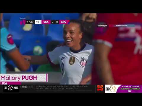 CONCACAF Women's SF: Canada 3-0 Jamaica, USA 3-0 Costa Rica, JA will play CR in 3rd place playoff