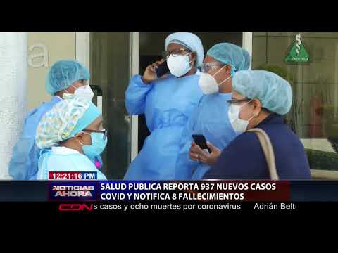 Salud Pública reporta 937 nuevos casos y ocho muertes por coronavirus