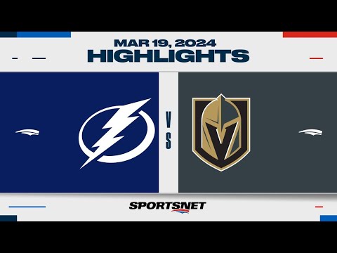 NHL Highlights | Lightning vs. Golden Knights - March 19, 2024