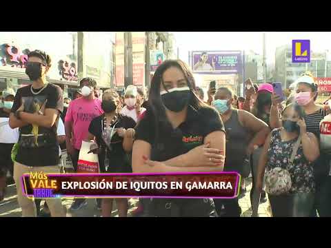? Las chicas de Explosión de Iquitos visitaron Gamarra ? #MásValeTarde