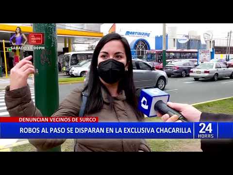 ¡Delincuencia imparable! Vecinos denuncian incremento de robos en Chacarilla