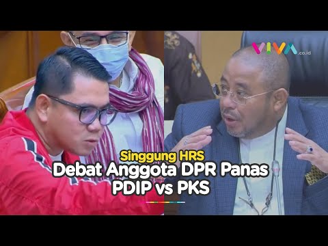 Debat Panas PDIP vs PKS Bahas Habib Rizieq di Gedung DPR