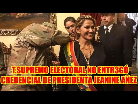 JEANINE AÑEZ NO TUVO CR3DENCIAL DE PRESIDENTE NUNC4 FUE PRESIDENTE DE BOLIVIA...