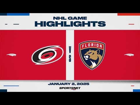 NHL Highlights | Hurricanes vs. Panthers - January 2, 2025