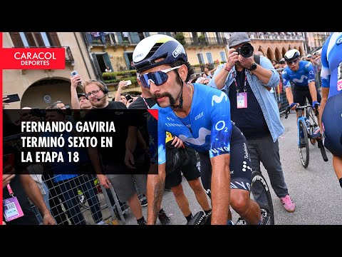 Fernando Gaviria terminó sexto en la etapa 18 del Giro