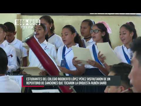 Orquesta sinfónica Rubén Darío realiza concierto didáctico en Managua - Nicaragua