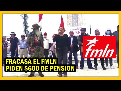 Fracasa de nuevo el FMLN en concentración, piden $600 de pensión para veteranos