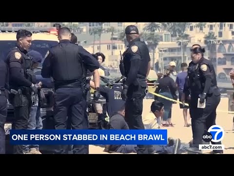 Men involved in wild Santa Monica beach brawl used poles, umbrellas to fight, witnesses say
