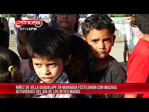 Niñez de Nicaragua se la pasa alegre y celebra a los Reyes Magos