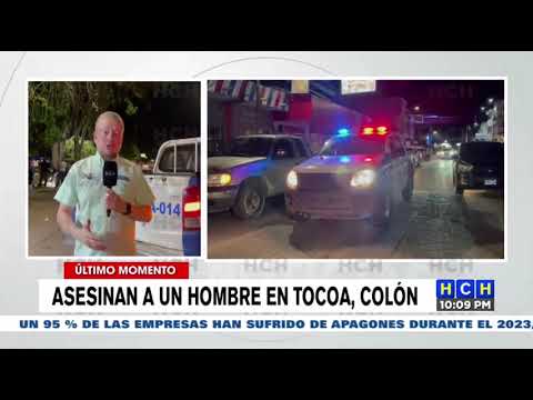 Sicarios asesinan a un hombre que se conducía en bicicleta en el parque central de Tocoa, Colón