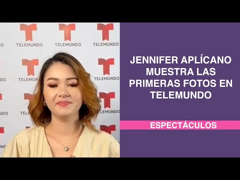 Jennifer Aplícano muestra las primeras fotos en Telemundo