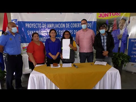 Entregan sitio para proyecto de alcantarillado sanitario en La Trinidad, Estelí