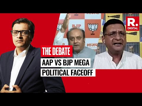AAP's Siddharth Sharma And BJP's Sudhanshu Trivedi In Huge Face-off During Arnab's Debate