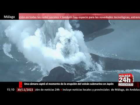 Noticia - Captan el momento de la erupción del volcán submarino en Japón