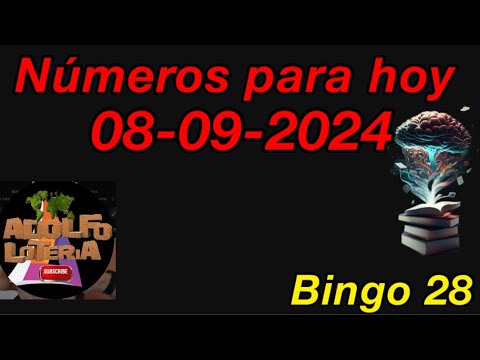 Números para hoy 08-09-2024 hoy 08-septiembre-2024