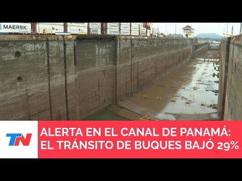 PREOCUPACIÓN I Por la sequía se redujo un 29% el tránsito de buques en el canal de Panamá