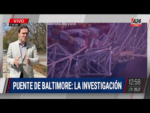 Revelan la causa por la que un carguero embistió contra el puente de Baltimore y lo hizo colapsar