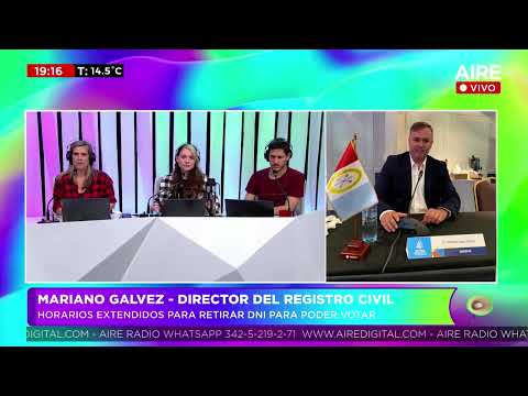 Mariano Gálvez, director del Registro Civil, sobre entrega especial de DNI