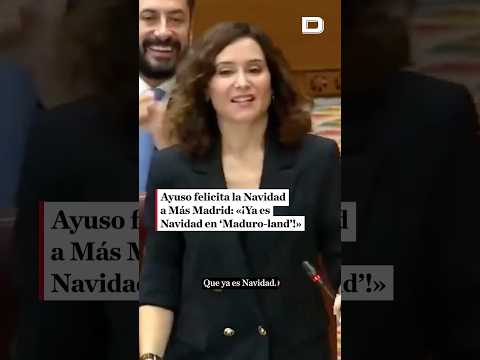 Ayuso felicita la Navidad a Más Madrid: «Ya es Navidad en 'Maduroland'» #eldebate #maduro #venezuela