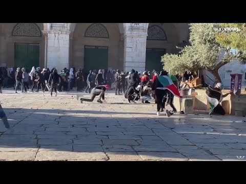 Enfrentamientos en la mezquita de Al Aqsa en Jerusalén deja más de 150 palestinos heridos