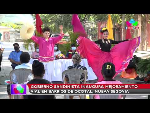 Gobierno Sandinista inaugura mejoramiento vial en barrios de Ocotal, Nueva Segovia