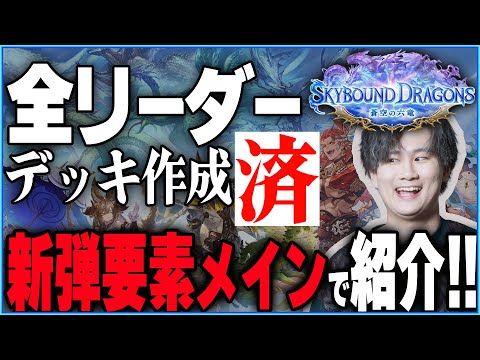 ついに新弾!楽しみすぎて全リーダーのデッキ作ったから見て欲しい!
