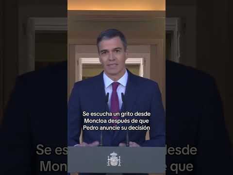 Se escucha un grito en Moncloa tras la decisión de Pedro Sánchez de continuar como presidente