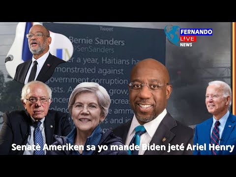 Presyon an ap monte Kont Ariel: Senatè Bernie Sanders, Élizabeth Warren mande Biden voye Ariel jete