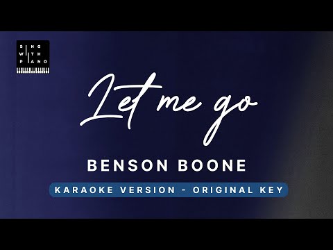 Let me go - Benson Boone (Original Key Karaoke) - Piano Instrumental Cover with Lyrics