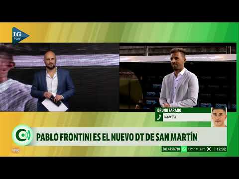 Pablo Frontini es el nuevo DT de San Martín de Tucumán