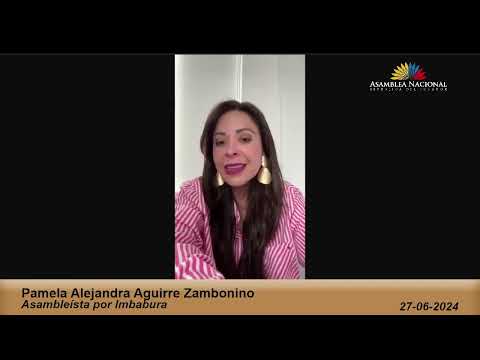Asambleísta Pamela Aguirre - Sesión 866