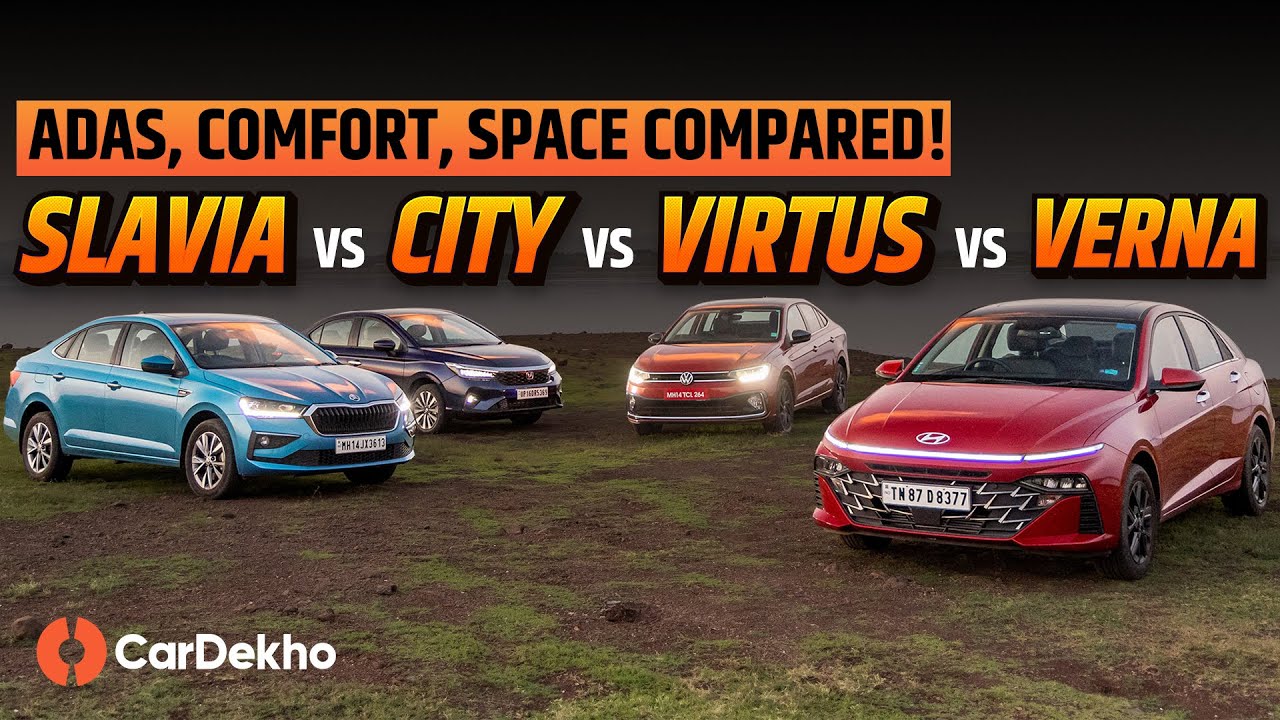 Hyundai Verna vs Honda City vs Skoda Slavia vs VW Virtus: Detailed Comparison